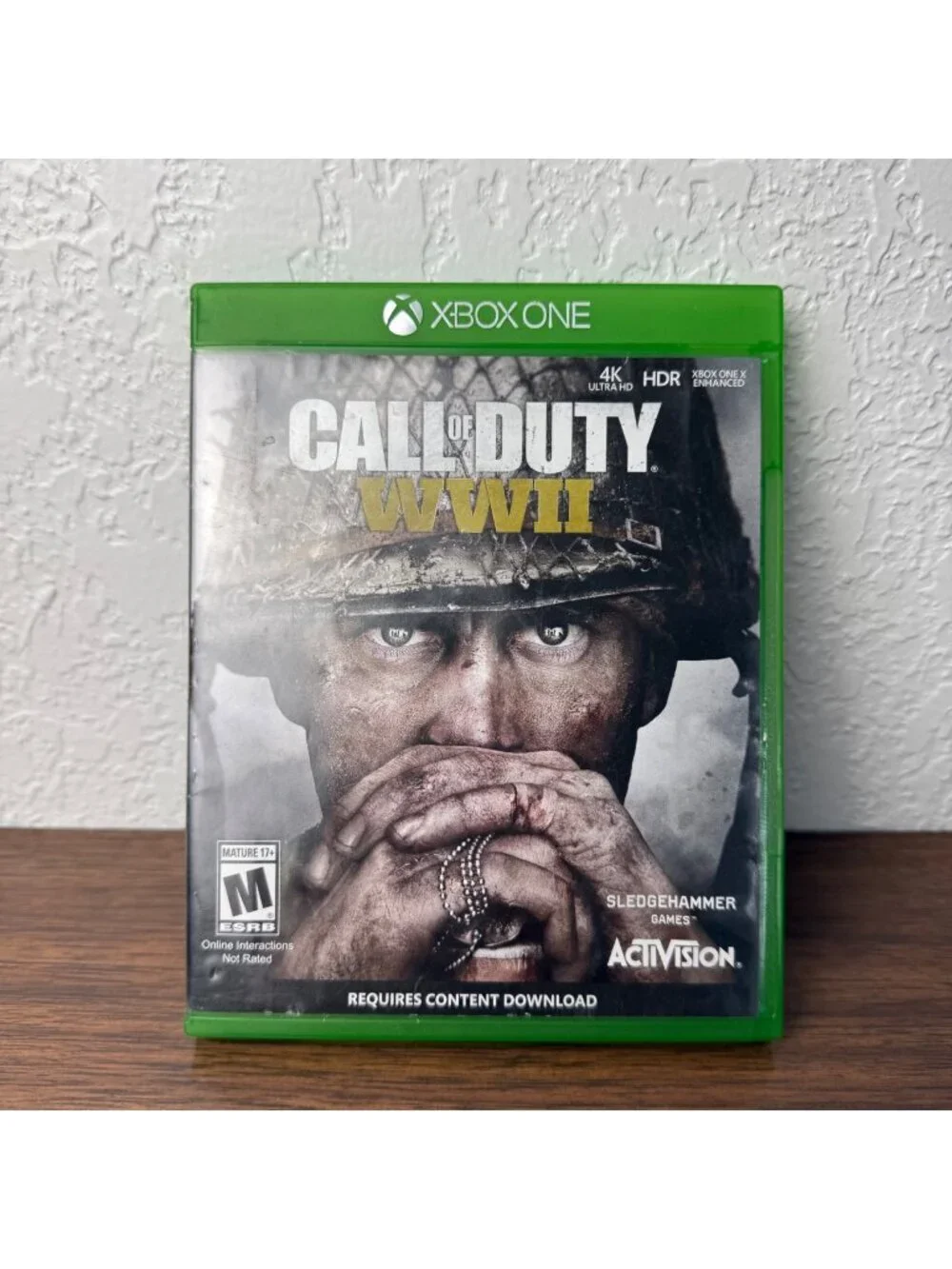 Call of Duty: WWII Video Game Xbox One Original Case COD Multiplayer Zombies